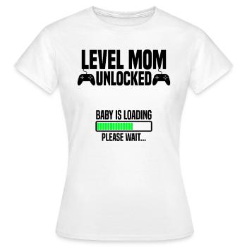 Level Mom unlocked - Frauen T-Shirt - Weiß - Vorne - AI Model Female 172 dark (172cm)