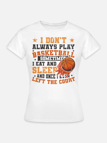 Basketballspieler lieben Basketball-Fans - Dame-T-shirt - hvid