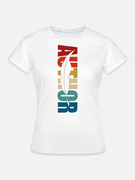 Writing Retro Novel Writer & - Frauen T-Shirt - Weiß