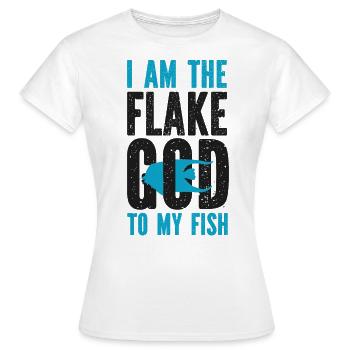 Aquarium d’eau salée Je suis le flocon - T-shirt Femme - blanc - Devant - AI Model Female 172 dark (172cm)