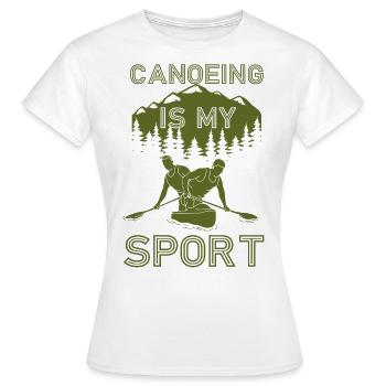 Canoë Canoë Canoë Est Mon - T-shirt Femme - blanc - Devant - AI Model Female 172 dark (172cm)