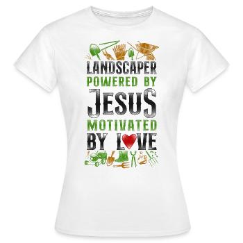 Landscaper Landscaping Landscape - Women's T-Shirt - white - Front - AI Model Female 172 dark (172cm)