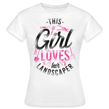 Landscaper Landscaping Landscape - Women's T-Shirt - white - Front - AI Model Female 172 dark (172cm)