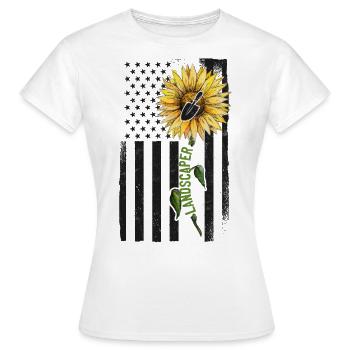 Paysagiste Architecte Paysagiste Usa - T-shirt Femme - blanc - Devant - AI Model Female 172 dark (172cm)