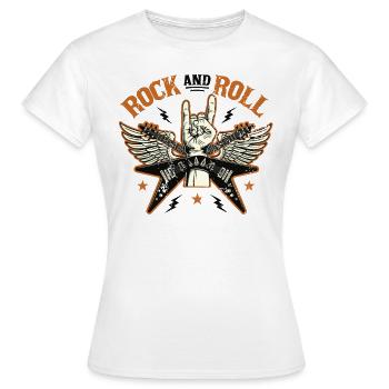 Rock'n'Roll - Women's T-Shirt - white - Front - AI Model Female 172 dark (172cm)