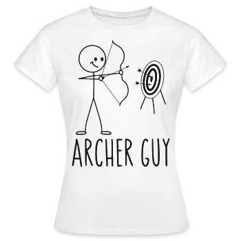 Archery Bow Archer Vintage Archer - Frauen T-Shirt - Weiß - Vorne - AI Model Female 172 dark (172cm)