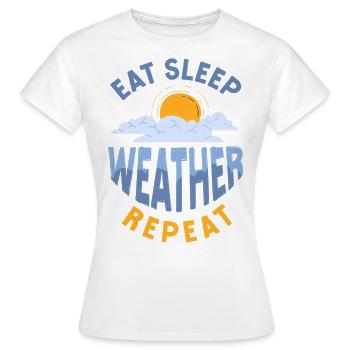 Meteorologist Weather Forecast - Women's T-Shirt - white - Front - AI Model Female 172 dark (172cm)
