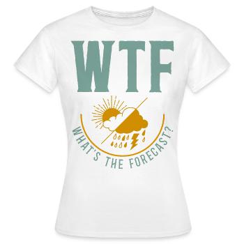 Météorologue Prévisions météorologiques - T-shirt Femme - blanc - Devant - AI Model Female 172 dark (172cm)