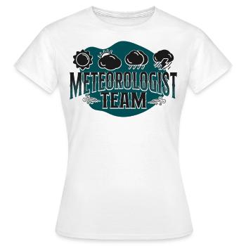 Météorologue Prévisions météorologiques - T-shirt Femme - blanc - Devant - AI Model Female 172 dark (172cm)