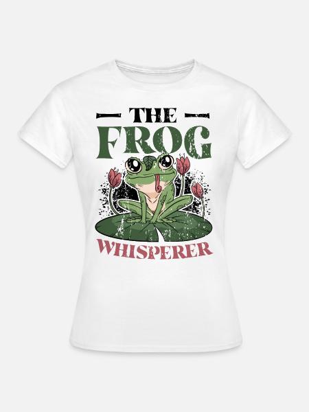 Der Froschflüsterer - Frauen T-Shirt - Weiß