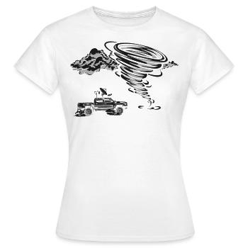 Storm Chaser Hurricane Meteorology - Frauen T-Shirt - Weiß - Vorne - AI Model Female 172 dark (172cm)