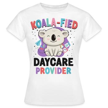 Childcare Daycare Provider Teacher - Women's T-Shirt - white - Front - AI Model Female 172 dark (172cm)