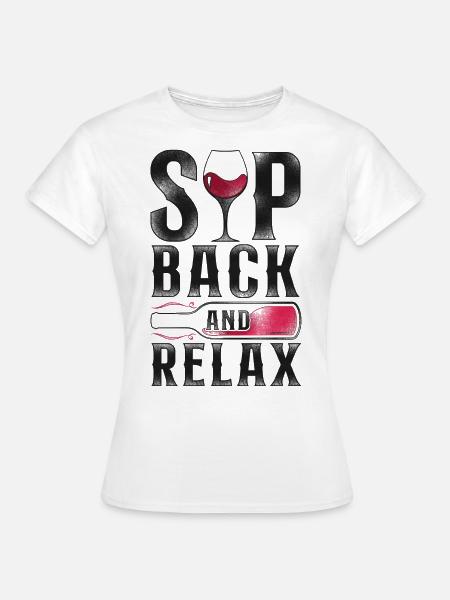 Sommelier Wine Drinking Tasting - Frauen T-Shirt - Weiß