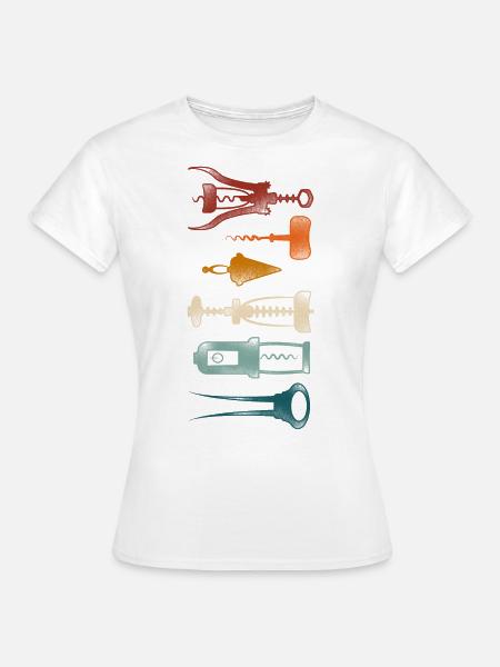 Sommelier Wine Drinking Tasting - Frauen T-Shirt - Weiß