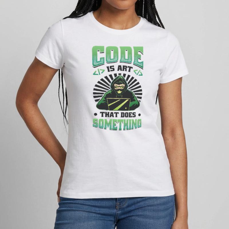 Code is an art that does something programming Women's T-Shirt