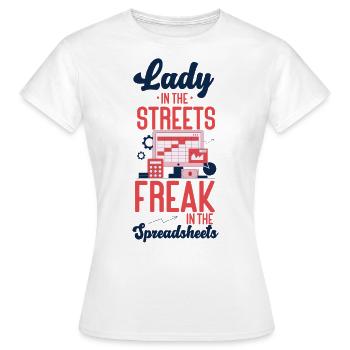 Comptable Comptable Comptable - T-shirt Femme - blanc - Devant - AI Model Female 172 dark (172cm)