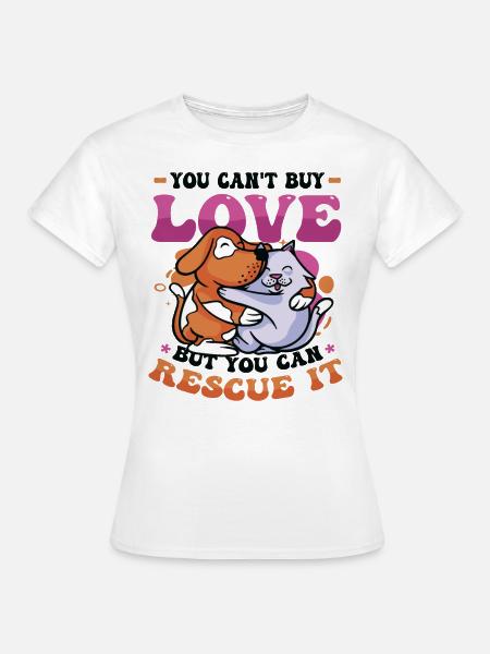 L’amour ne s’achète pas. - T-shirt Femme - blanc