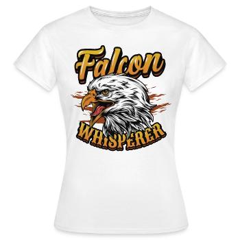 Falkenflüsterer-bussard. - Frauen T-Shirt - Weiß - Vorne - AI Model Female 172 dark (172cm)