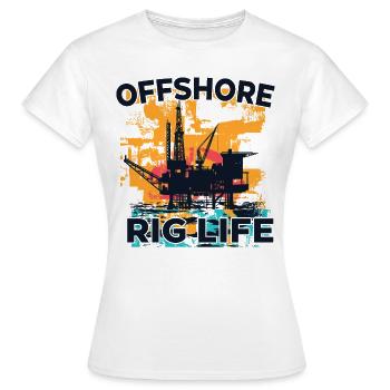 Offshore Rig Life - Frauen T-Shirt - Weiß - Vorne - AI Model Female 172 dark (172cm)