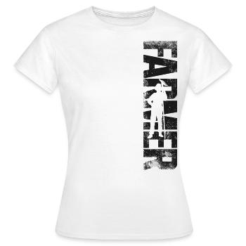 Farming Farmer Vintage Farmer - Frauen T-Shirt - Weiß - Vorne - AI Model Female 172 dark (172cm)