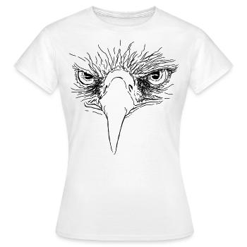 Aigle - Yeux d’aigle - T-shirt Femme - blanc - Devant - AI Model Female 172 dark (172cm)