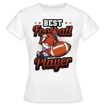 Meilleur joueur de football américain - T-shirt Femme - blanc - Devant - AI Model Female 172 dark (172cm)