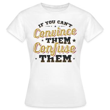 Équipe de débat, Confusion, Débat - T-shirt Femme - blanc - Devant - AI Model Female 172 dark (172cm)