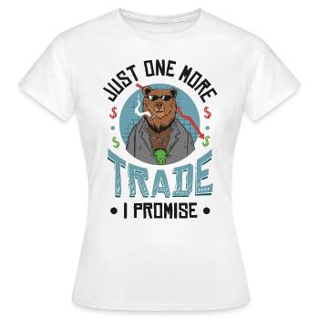 Plus qu’un seul échange que je promets - T-shirt Femme - blanc - Devant - AI Model Female 172 dark (172cm)