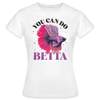 Détention de poisson betta - T-shirt Femme - blanc - Devant - AI Model Female 172 dark (172cm)