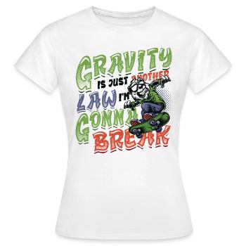 Skateboard Halfpipe, Tricks, Skateboarding - T-shirt Femme - blanc - Devant - AI Model Female 172 dark (172cm)