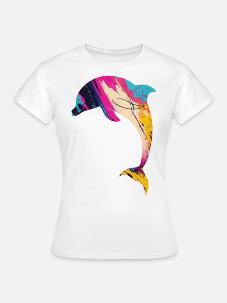 Dolphin - Frauen T-Shirt - Weiß