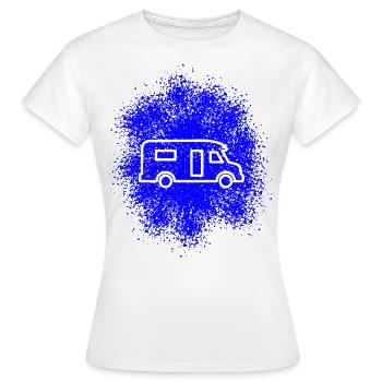 Semi-integrated motorhome semi-integrated living area - Women's T-Shirt - white - Front - AI Model Female 172 dark (172cm)