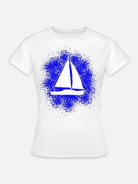 Segelyacht Segelboot Segelschiff - Frauen T-Shirt - Weiß