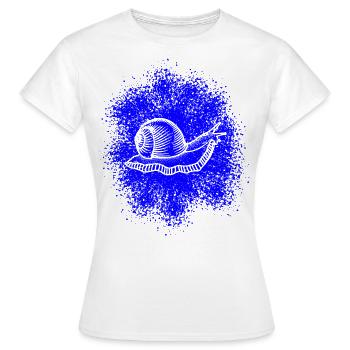 Escargot avec coquille d’escargot - T-shirt Femme - blanc - Devant - AI Model Female 172 dark (172cm)