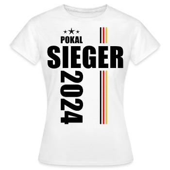 Pokalsieger 2024 - Frauen T-Shirt - Weiß - Vorne - AI Model Female 172 dark (172cm)