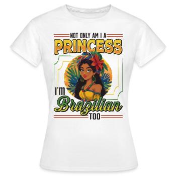 Mädchen Brazilianische Herkunft Brasilien - Frauen T-Shirt - Weiß - Vorne - AI Model Female 172 dark (172cm)