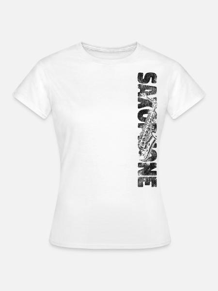 Saxophone Saxophone - Frauen T-Shirt - Weiß
