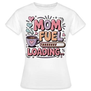 Pause-café pour les mamans - Maman fait le plein... - T-shirt Femme - blanc - Devant - AI Model Female 172 dark (172cm)