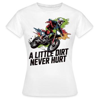 Motocross – Dreck ist geil! - Frauen T-Shirt - Weiß - Vorne - AI Model Female 172 dark (172cm)
