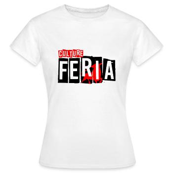 Kultur Feria - Frauen T-Shirt - Weiß - Vorne - AI Model Female 172 dark (172cm)