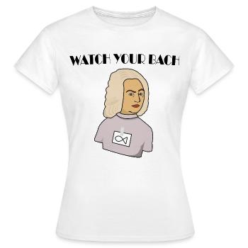 Beobachten Sie Ihren Bach - Frauen T-Shirt - Weiß - Vorne - AI Model Female 172 dark (172cm)