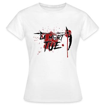 La mort tue - T-shirt Femme - blanc - Devant - AI Model Female 172 dark (172cm)