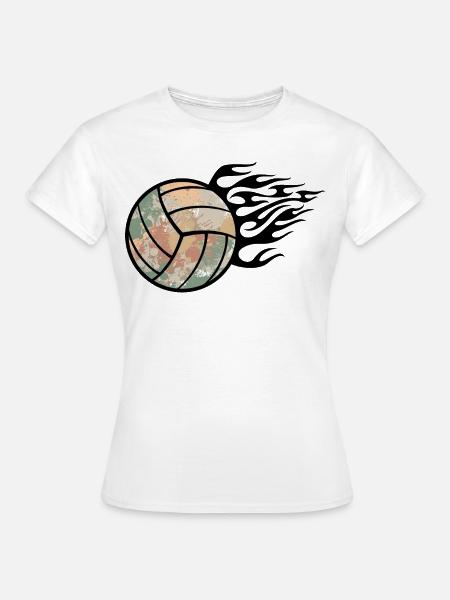 Volleyball - Frauen T-Shirt - Weiß