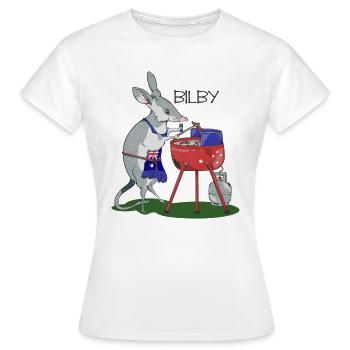 Grillsaison in Bilby, Australien - Frauen T-Shirt - Weiß - Vorne - AI Model Female 172 dark (172cm)