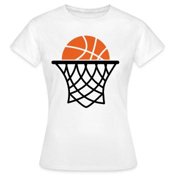 Basketball Basketballer - Frauen T-Shirt - Weiß - Vorne - AI Model Female 172 dark (172cm)