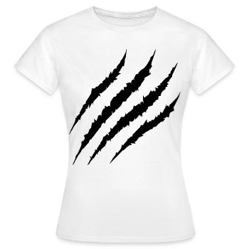 Bear's Claw Claw Open Wound - Women's T-Shirt - white - Front - AI Model Female 172 dark (172cm)