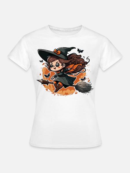 Hexen-Nachtflug - Frauen T-Shirt - Weiß