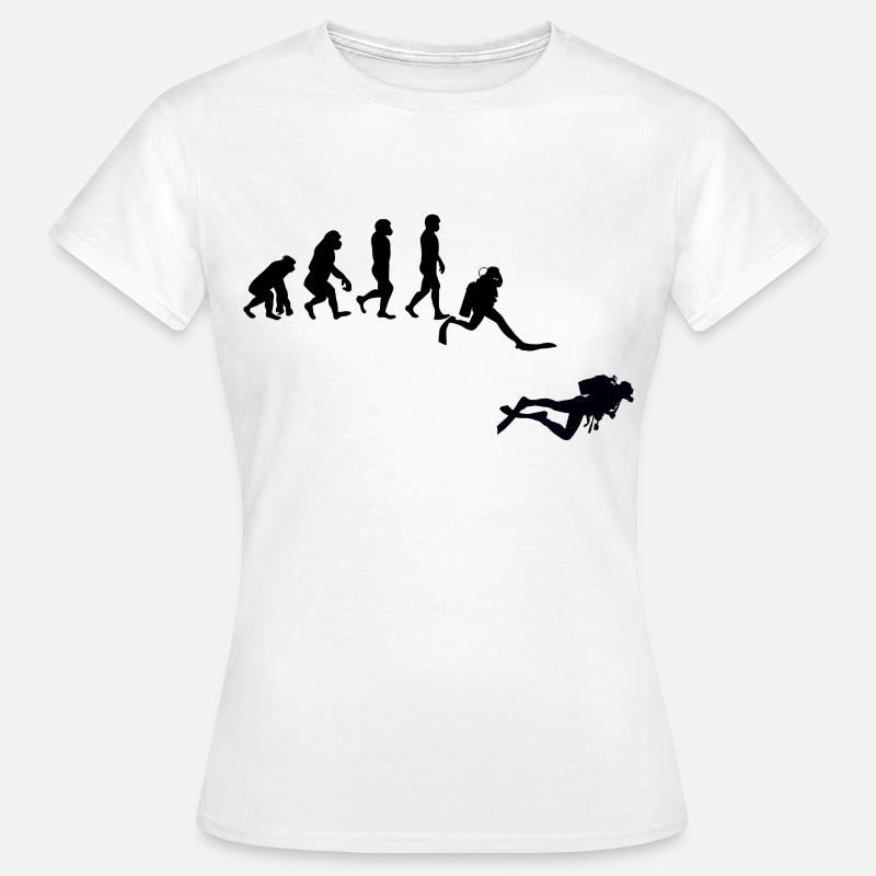Evolution Plongée - T-shirt Femme - blanc
