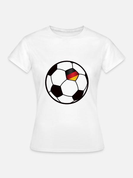 Fußball Deutschland - Frauen T-Shirt - Weiß