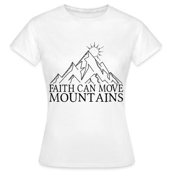 La foi - T-shirt Femme - blanc - Devant - AI Model Female 172 dark (172cm)